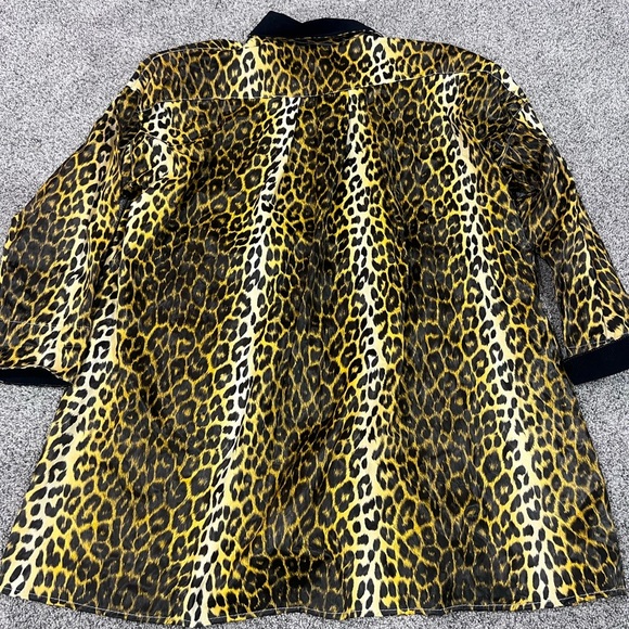 NWT 80s-90s Liberty Umbrella Co LeopardJacket/vintage leopard raincoat XL/XXL - Picture 8 of 14
